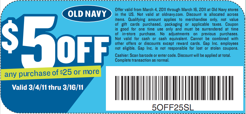 old navy printable coupons 2011. Old Navy Store Printable